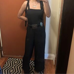 SHEIN Black Jumpsuit with Belt